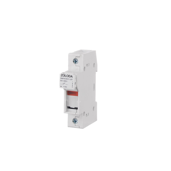 Portaf.unip.p/fusibles 8x31mm c/indicador LED 12-60VCA/VCC